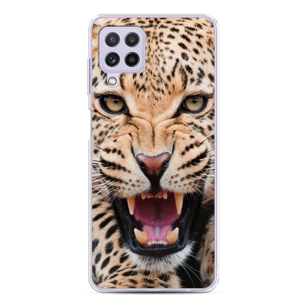 

Чехол для Samsung Galaxy A22/M22/M32 "Леопард 3d", Бежевый;черный, 2103150-6