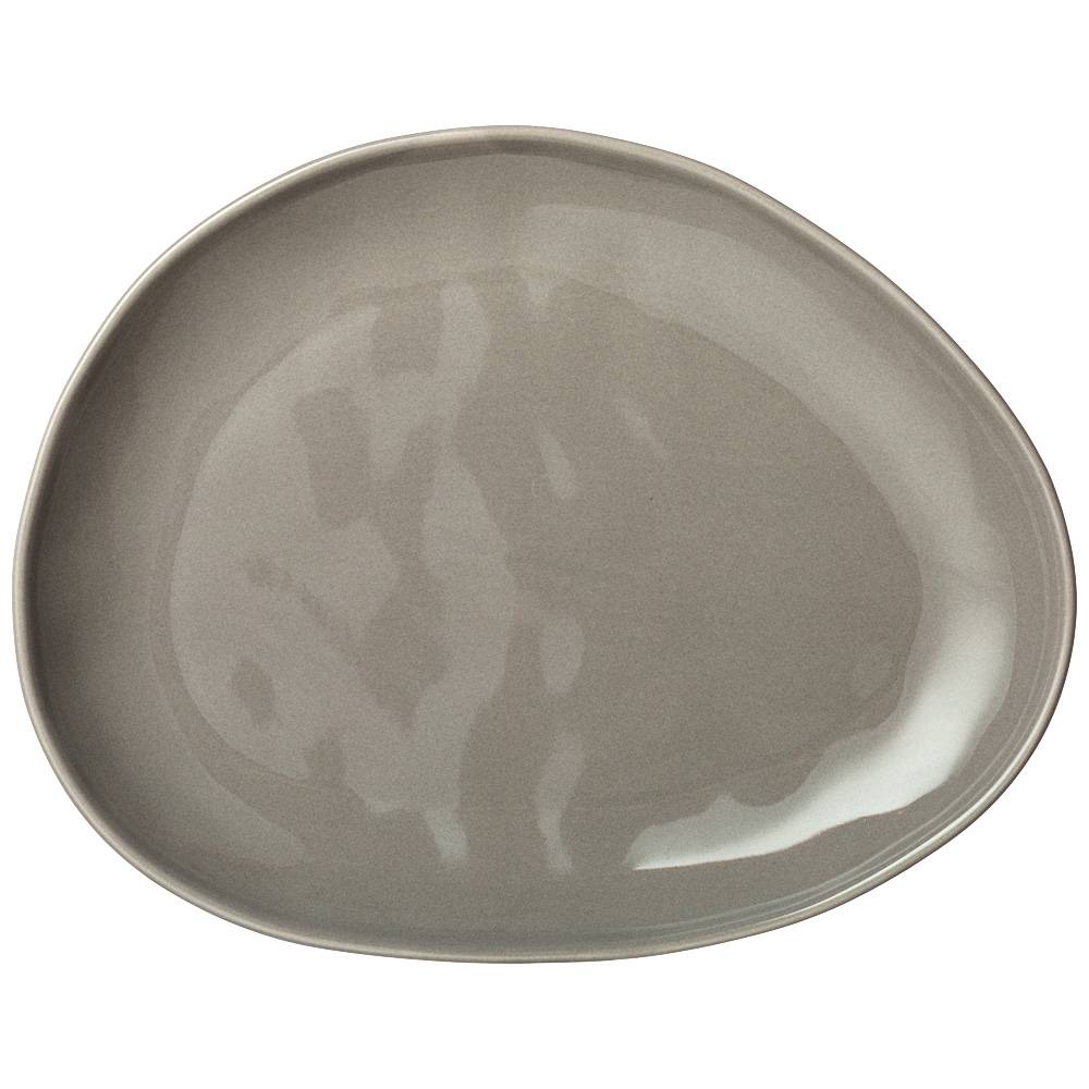 

Тарелка обеденная Bronco "meadow" 29x23 см, серая, 3 штуки