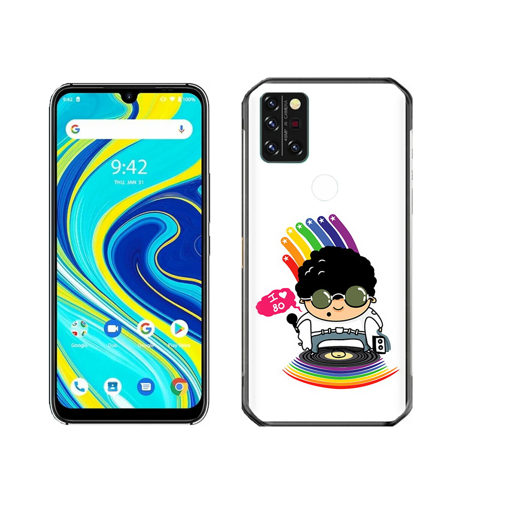 

Чехол MyPads Tocco для Umidigi A7 Pro Я люблю 80-е, Прозрачный, Tocco