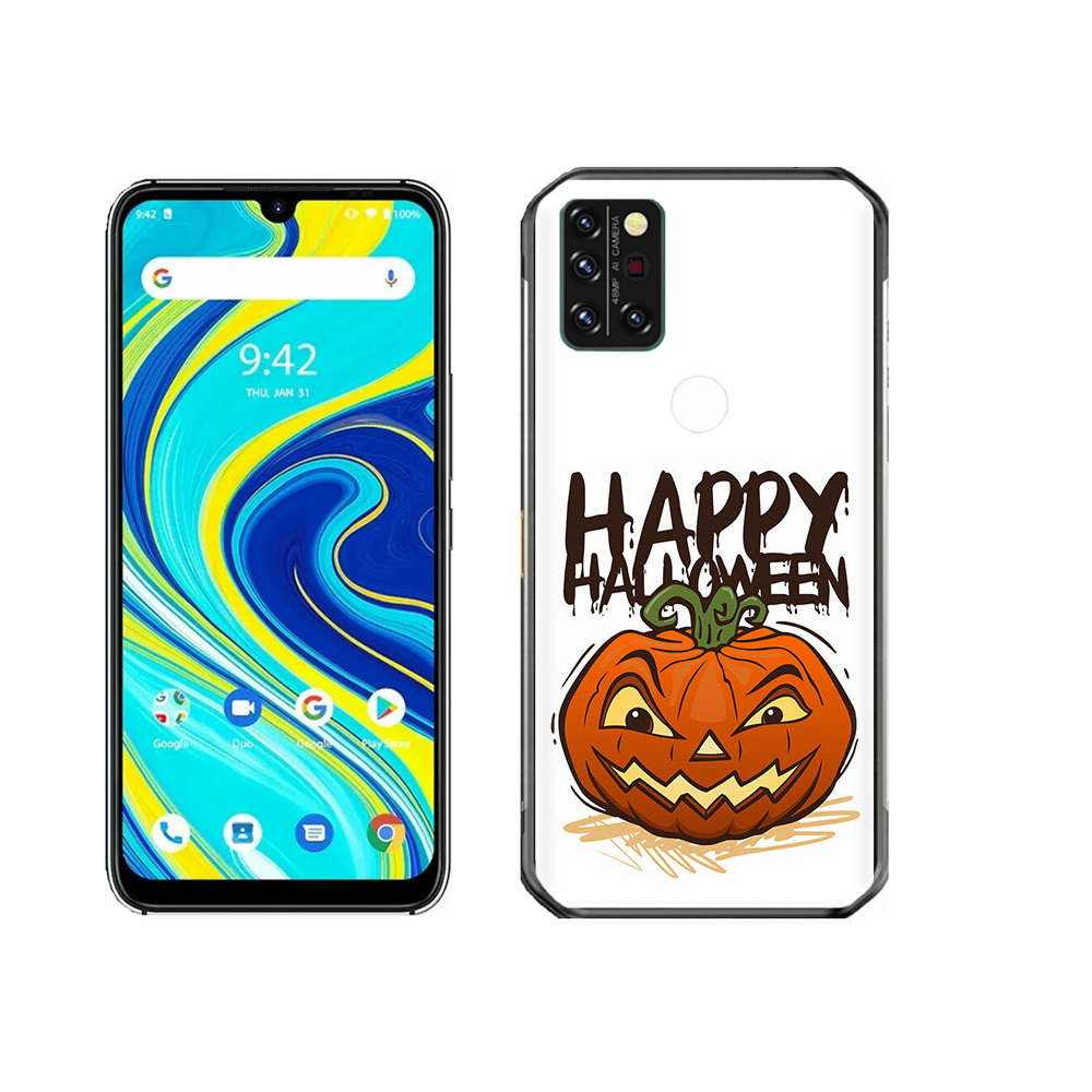 

Чехол MyPads Tocco для Umidigi A7 Pro Хэллоуин счастливый, Прозрачный, Tocco