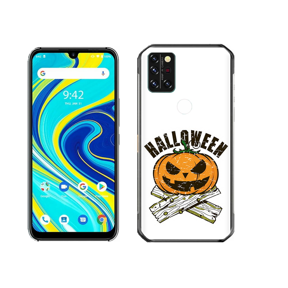 

Чехол MyPads Tocco для Umidigi A7 Pro Хэллоуин доски тыква, Прозрачный, Tocco