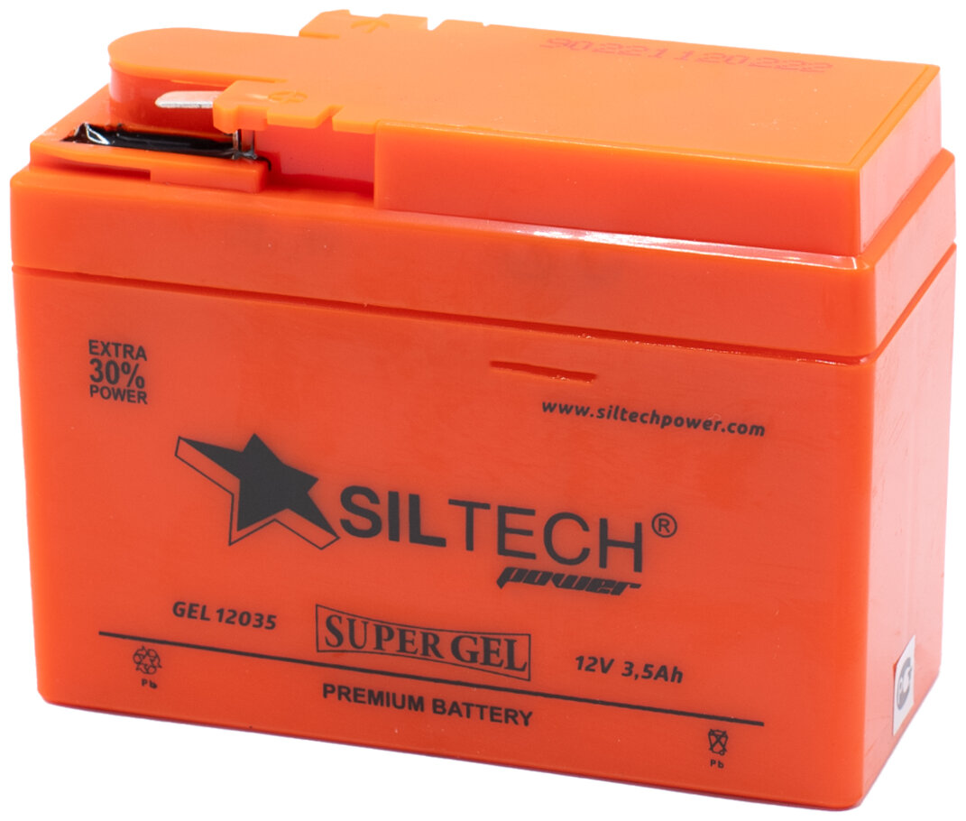 Аккумулятор SILTECH GEL 12035 (YTR4A-BS) 3.5 Ач 50 А универсальная полярность