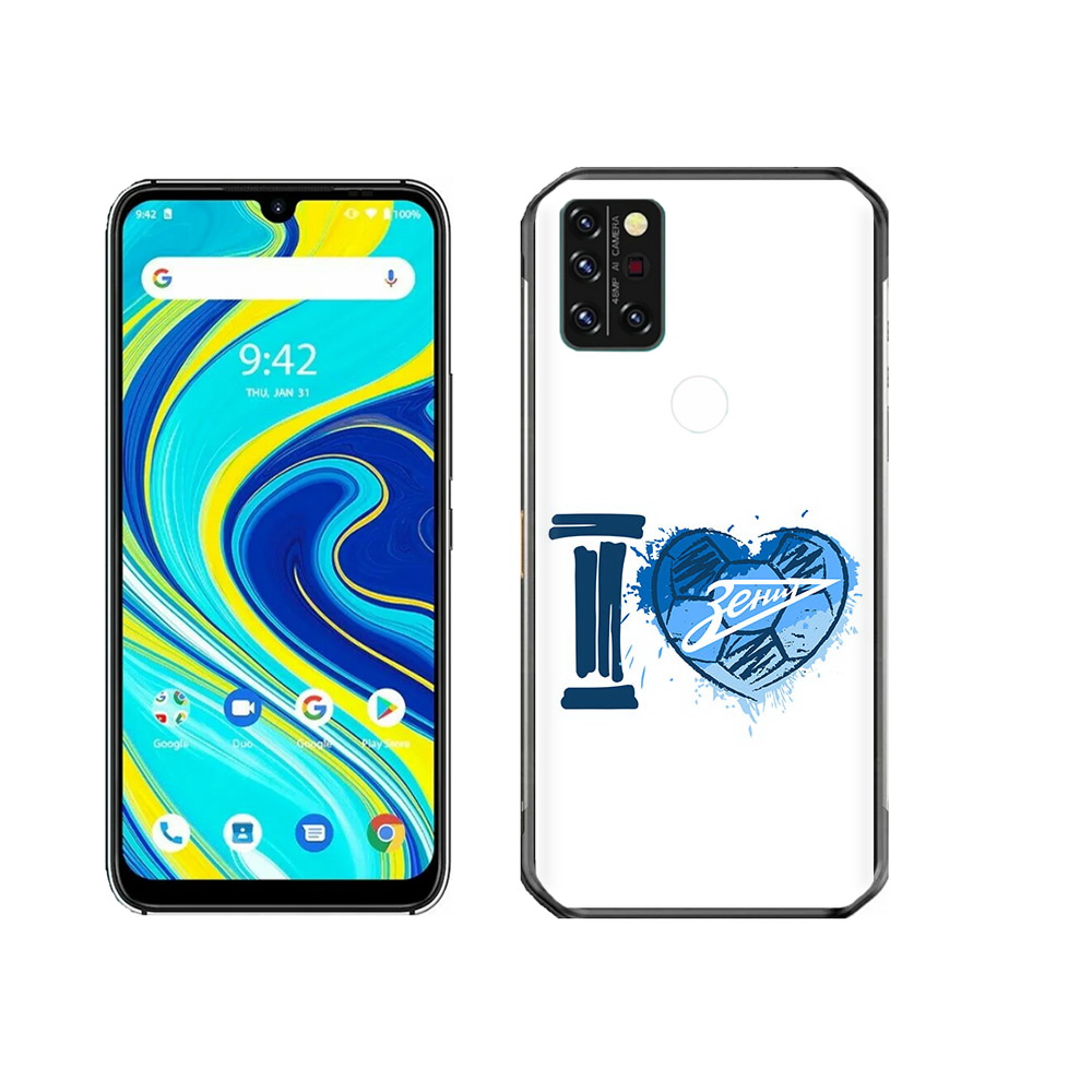 

Чехол MyPads Tocco для Umidigi A7 Pro ФК я люблю зенит, Прозрачный, Tocco