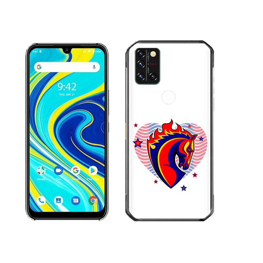 

Чехол MyPads Tocco для Umidigi A7 Pro ФК ЦСЛ Лошадь, Прозрачный, Tocco