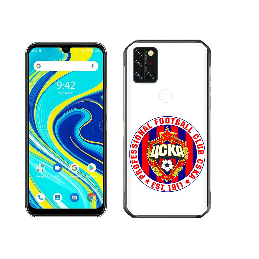 

Чехол MyPads Tocco для Umidigi A7 Pro ФК ЦСК логотип, Прозрачный, Tocco