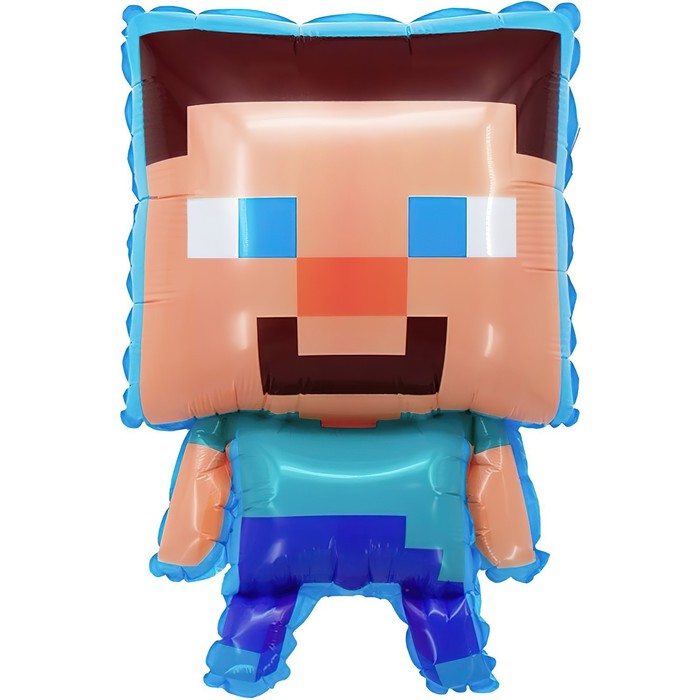 

Шар фольгированный 26" "Пиксельный герой", Разноцветный