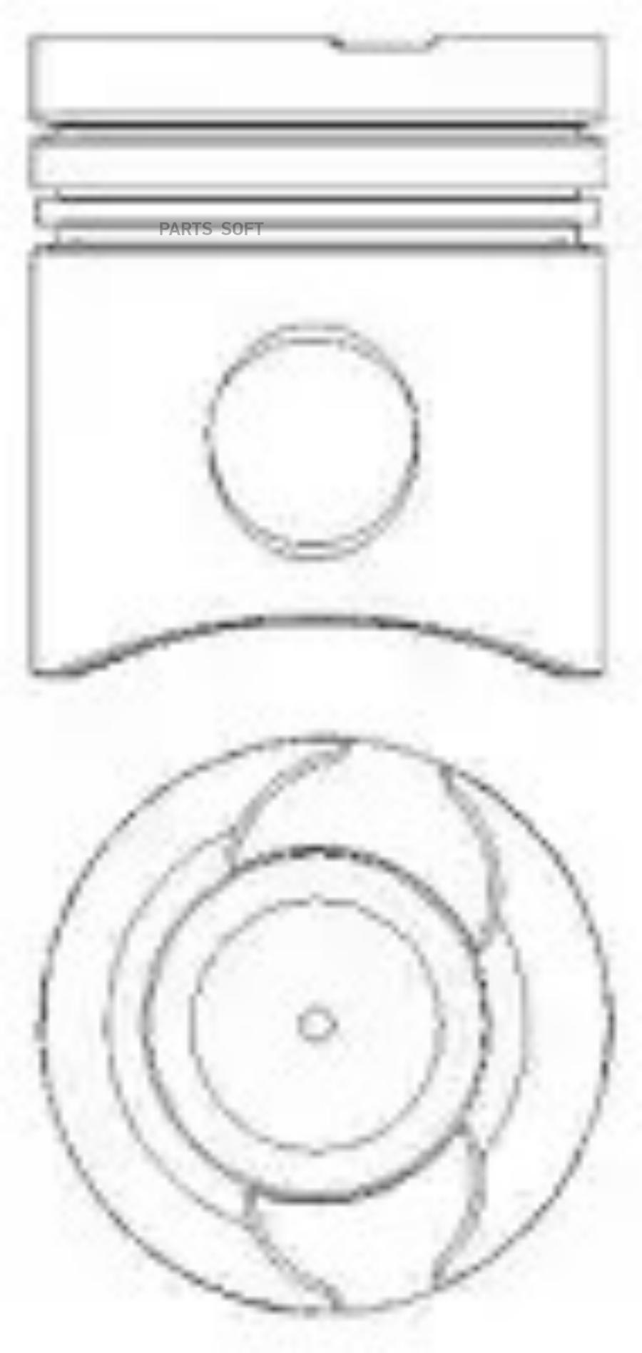 Поршнекомплект MAN D2866 d128.0 STD