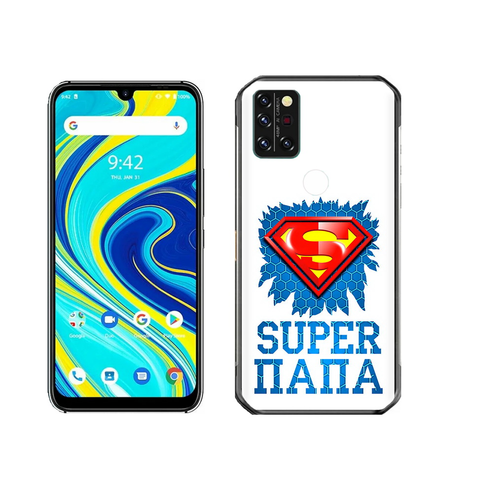 

Чехол MyPads Tocco для Umidigi A7 Pro Супер Папа, Прозрачный, Tocco