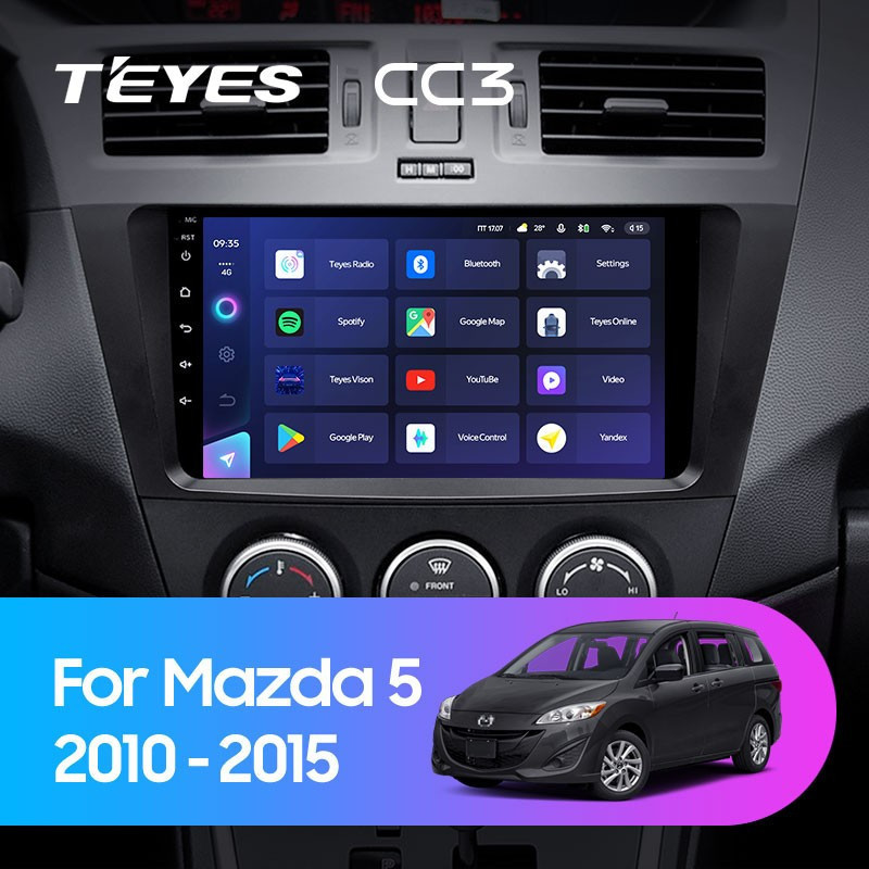 Штатная магнитола TEYES CC3L 464 Mazda 5 3 CW 2010-2015 2990000₽