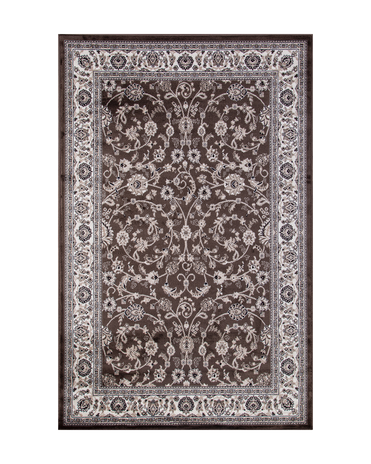 

Ковёр Merinos Valencia Deluxe 150x400 прямоугольный коричневый/кремовый d251