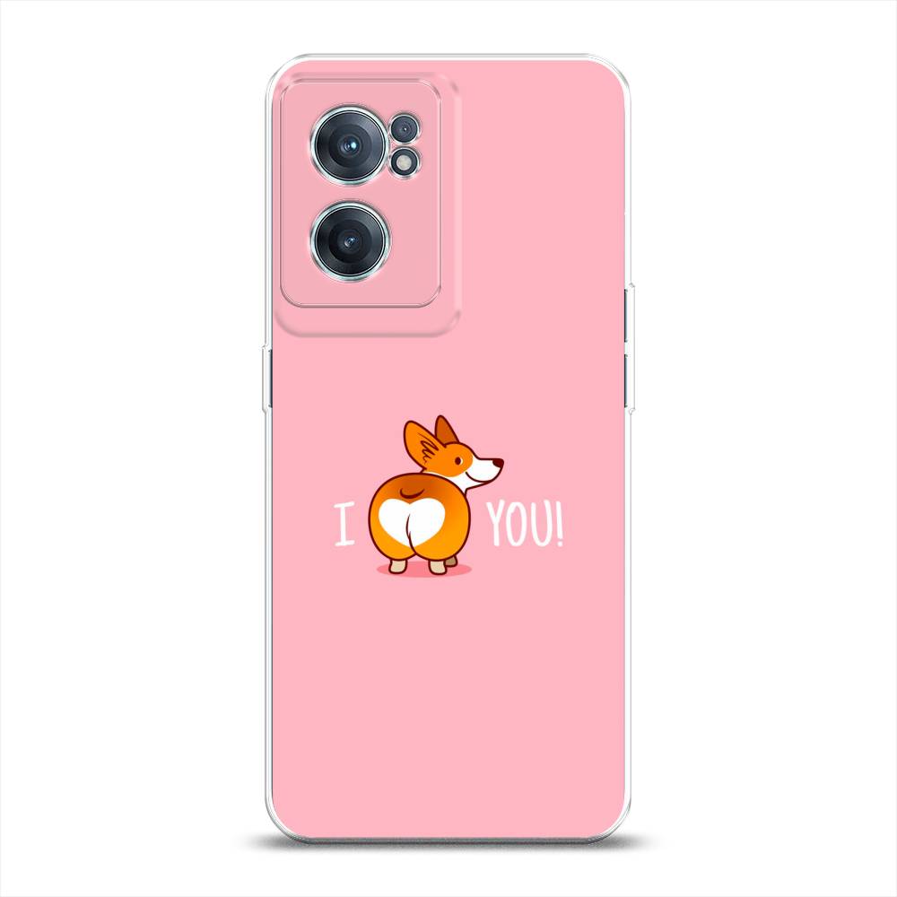 

Чехол на OnePlus Nord CE 2 5G "Корги I love you", Розовый;коричневый;белый, 152650-1