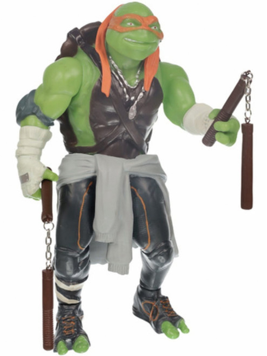 

Фигурка Черепашки ниндзя Микеланджело с нунчаками TMNT подвижная 24 см, Черепашки ниндзя Микеланджело с нунчаками TMNT
