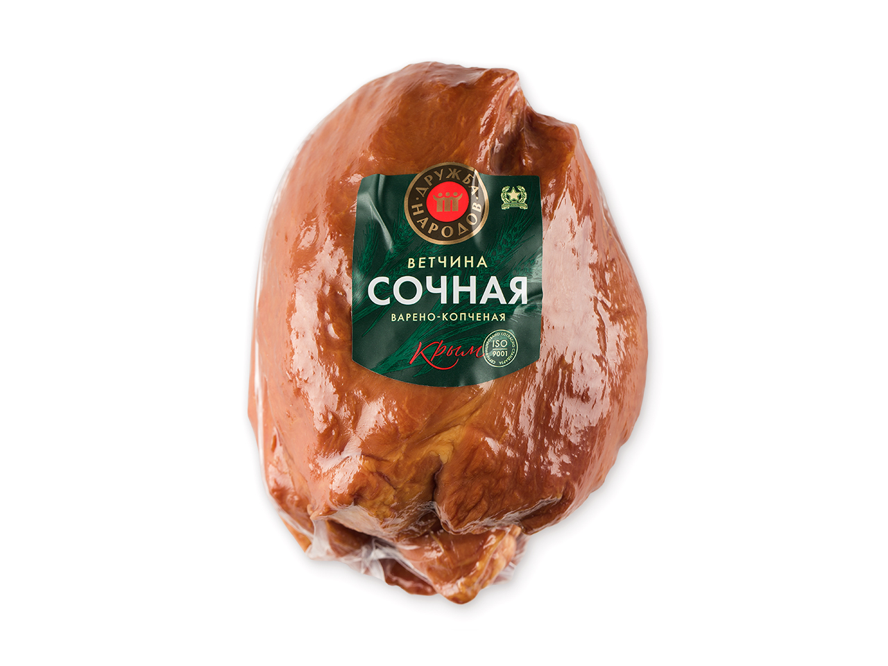 

Ветчина варено-копченая Дружба народов сочная свиная +- 1 кг