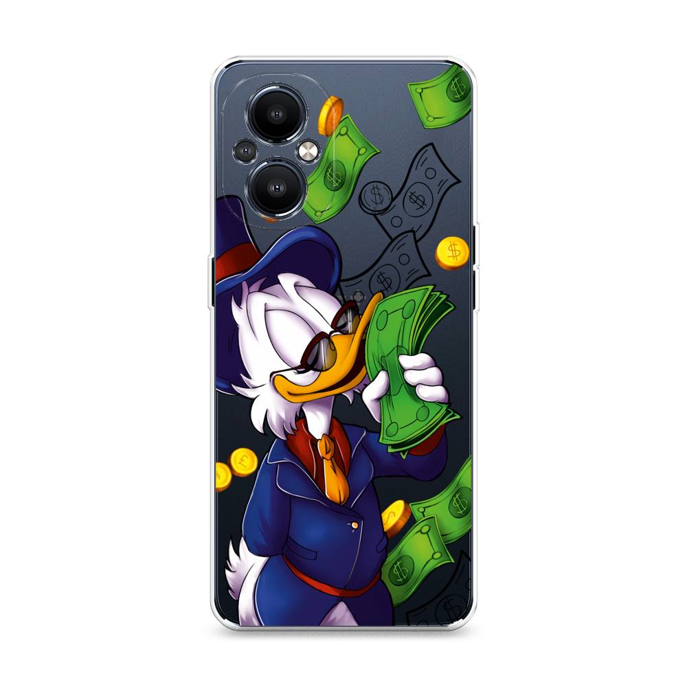 

Чехол на OnePlus Nord N20 "Scrooge McDuck with Money", Синий;зеленый;белый, 152550-6