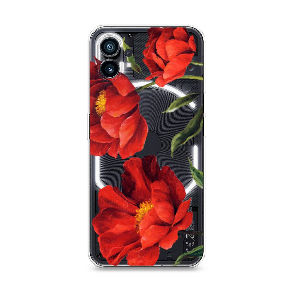 

Чехол Awog на Nothing Phone 1 "Красные маки", 3300150-8