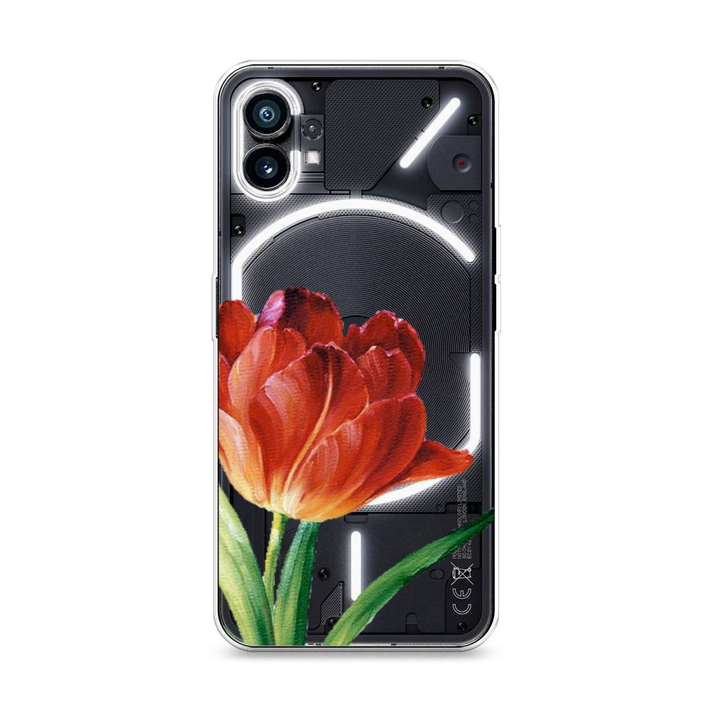 

Чехол Awog на Nothing Phone 1 "Красный тюльпан", 3300150-8