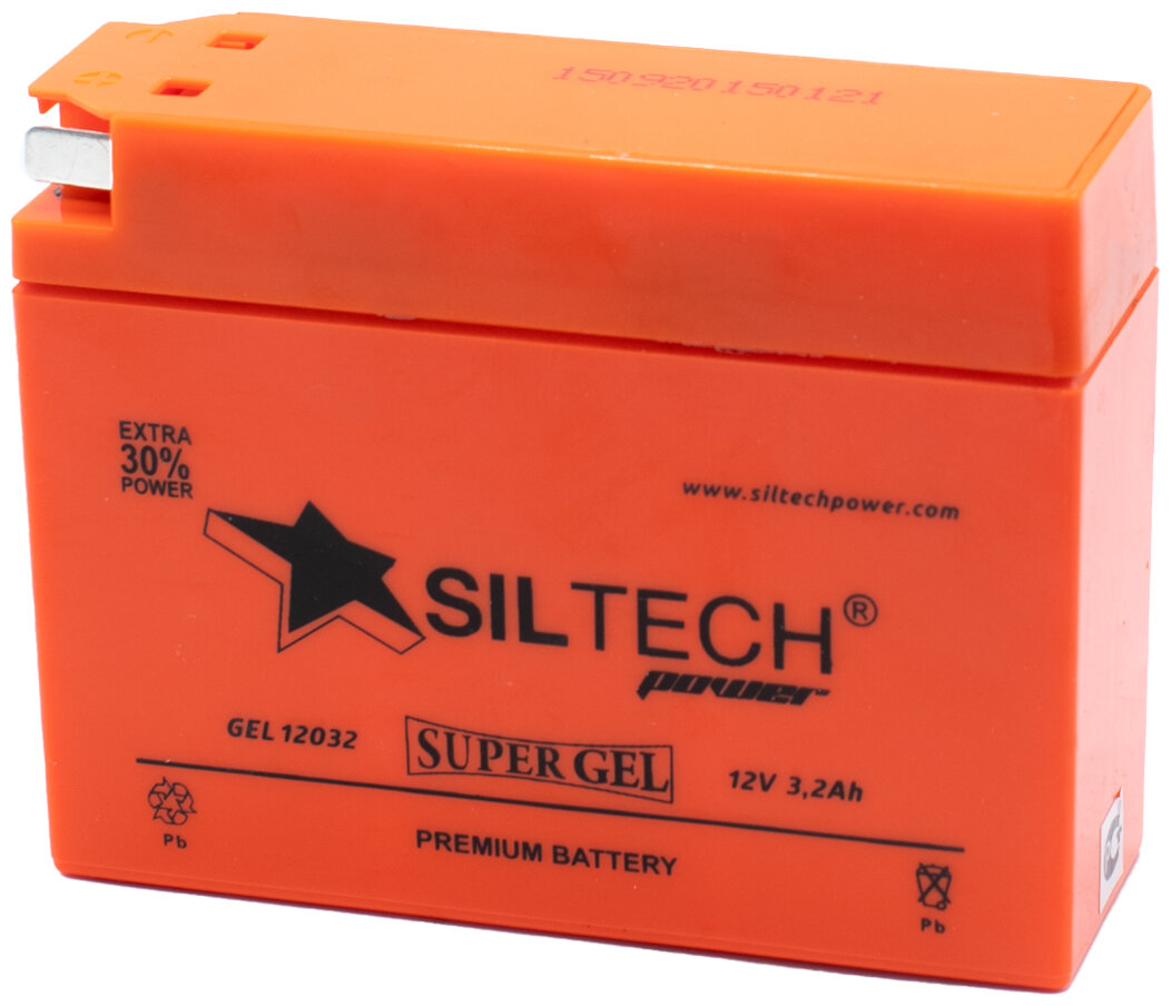 Аккумулятор SILTECH GEL 12032 12V (GT4B-5) 3.2 Ач 45 А универсальная полярность