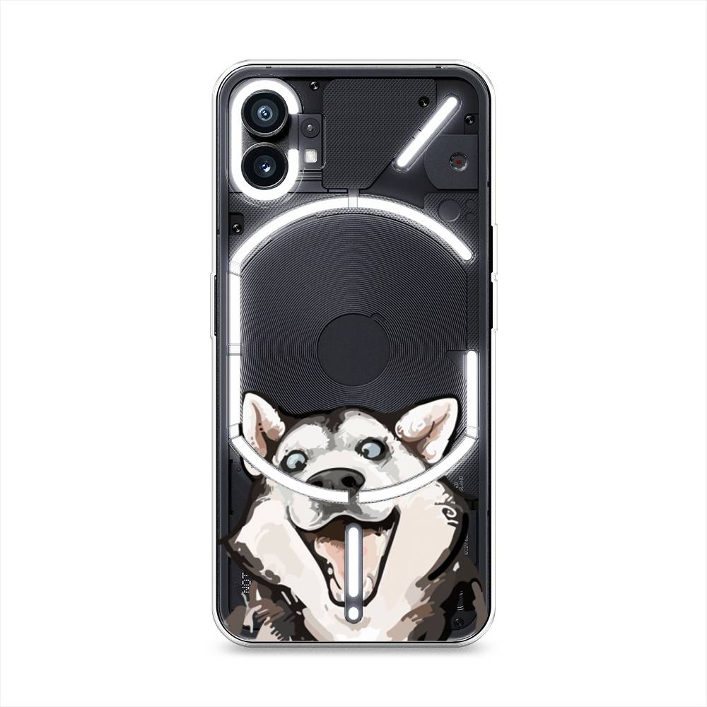 

Силиконовый чехол Awog "Радостный хаски" для Nothing Phone 1, Разноцветный, 3300150-1