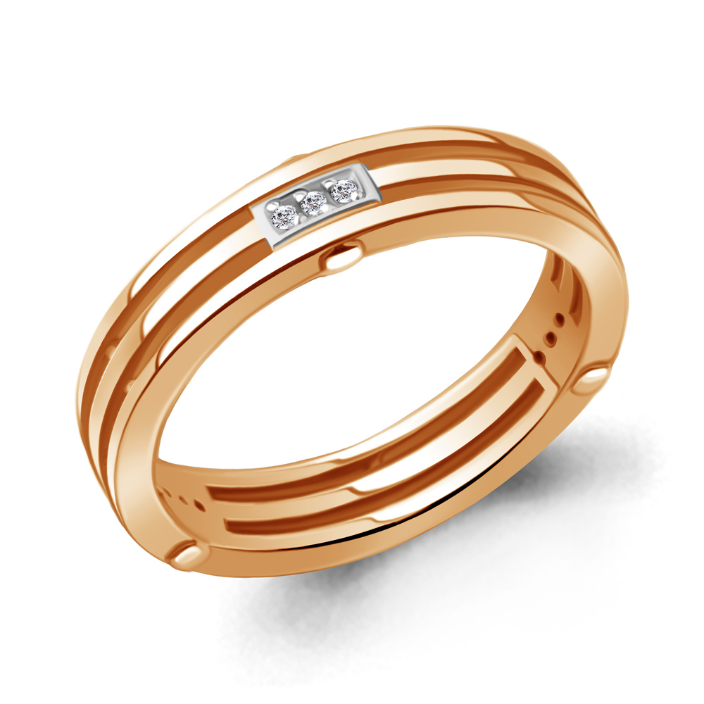 

Кольцо из серебра с бриллиантом Aquamarine Aquamarine 060208_925_з р. 17,5, 060208_925_з