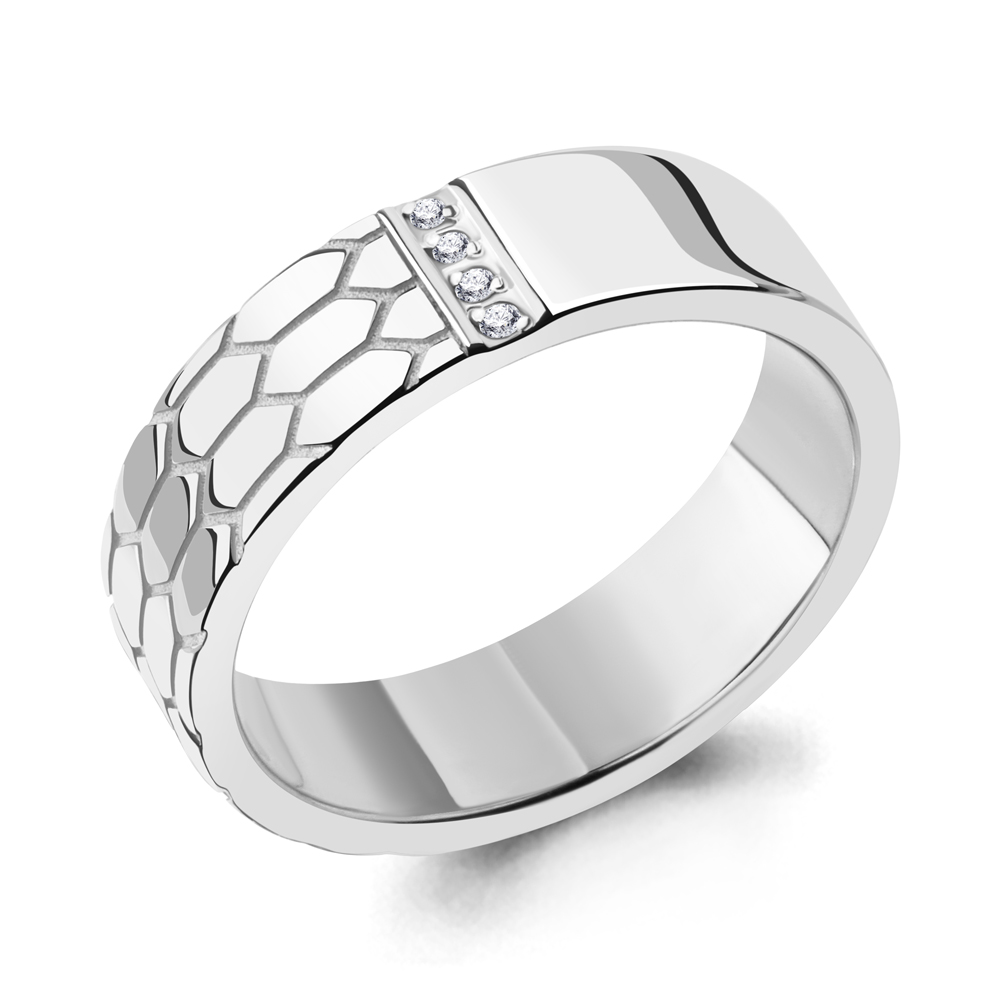 

Кольцо из серебра с бриллиантом Aquamarine Aquamarine 060205_925_р р. 17,5, 060205_925_р