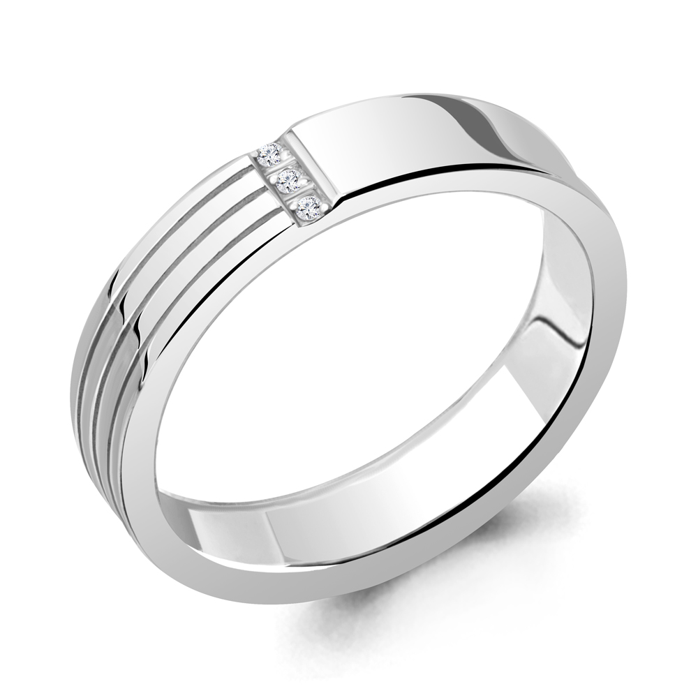 

Кольцо из серебра с бриллиантом Aquamarine Aquamarine 060204_925_р р. 17,5, 060204_925_р