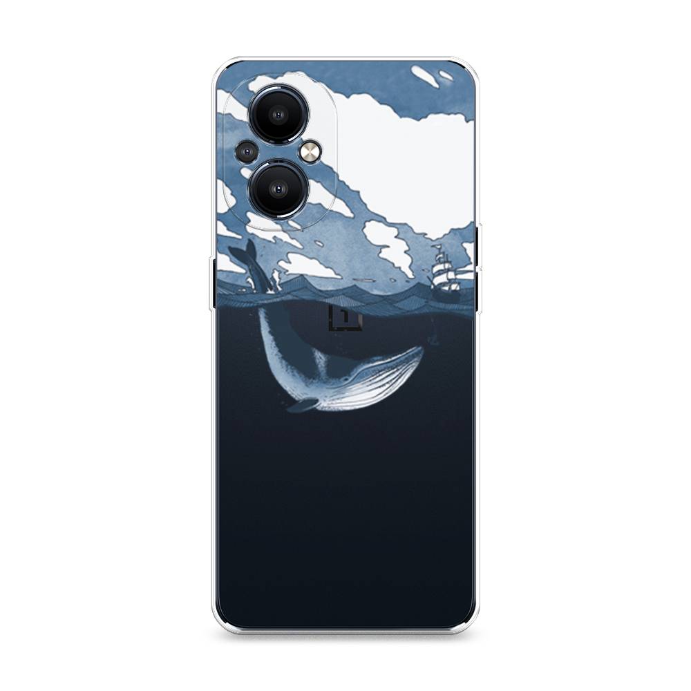 

Чехол на OnePlus Nord N20 "Большой кит", Синий, 152550-1