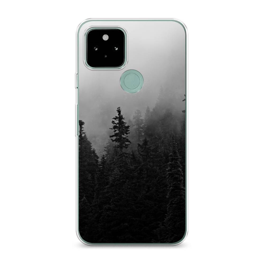 

Чехол для Google Pixel 5A "Туманный лес", Серый;черный, 271050-2