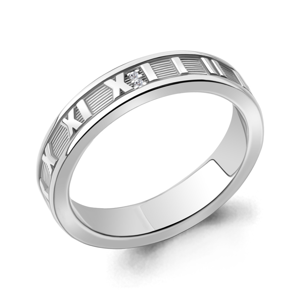 

Кольцо из серебра с бриллиантом Aquamarine Aquamarine 060199_925_р р, 060199_925_р