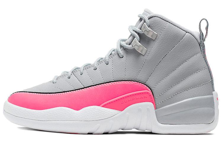 

Кроссовки унисекс Jordan Air Jordan 12 Retro Racer Pink GS серые 38 EU, Серый, Air Jordan 12 Retro Racer Pink GS