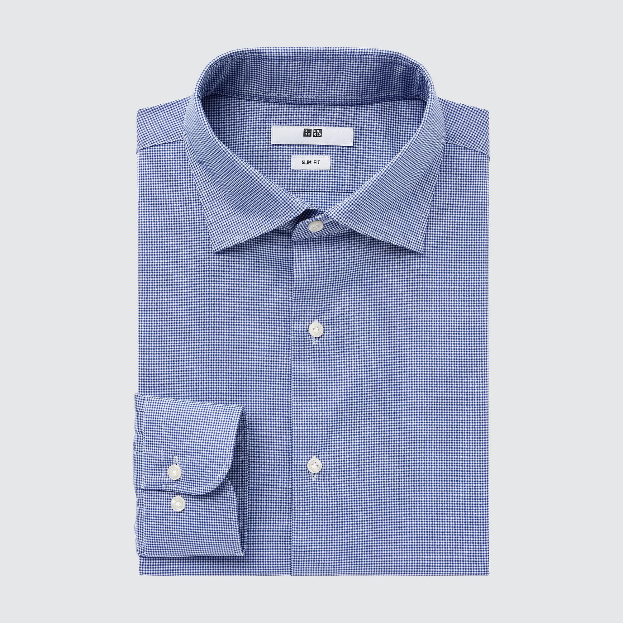 Рубашка мужская UNIQLO 456251COL68 синяя XL (доставка из-за рубежа)