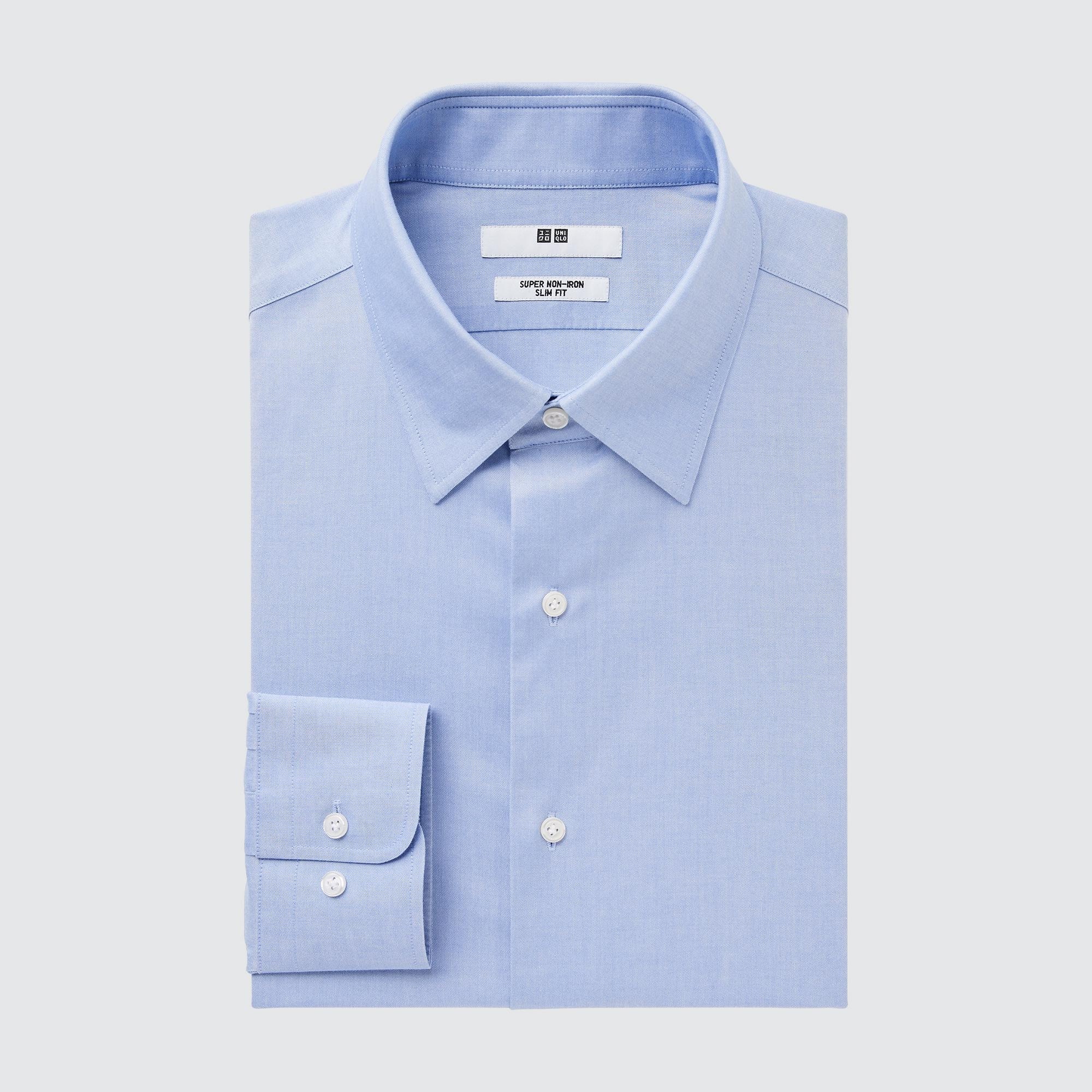 Рубашка мужская UNIQLO 456590COL60 синяя XL (доставка из-за рубежа)