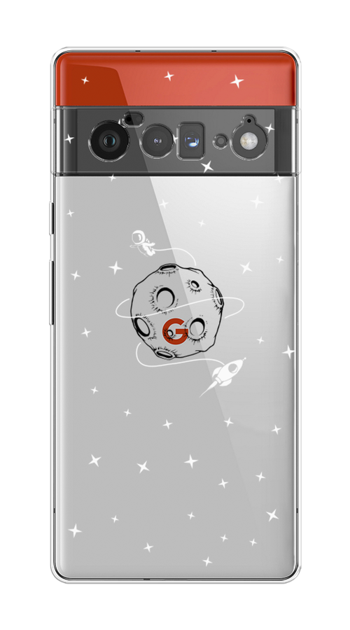 

Чехол на Google Pixel 6 Pro "Полет вокруг луны", Белый;серый;черный, 270950-2