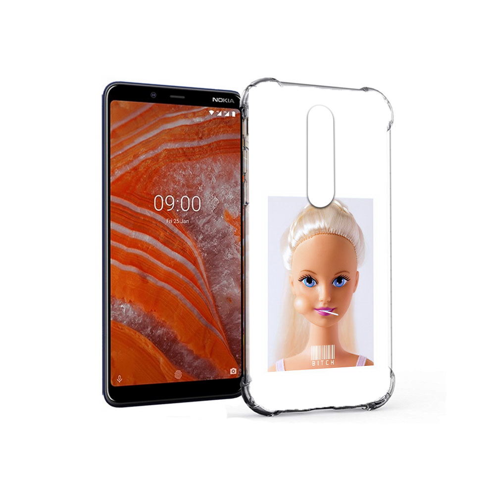 

Чехол MyPads Tocco для Nokia 3.1 Plus барби (PT121397.96.226), Прозрачный, Tocco