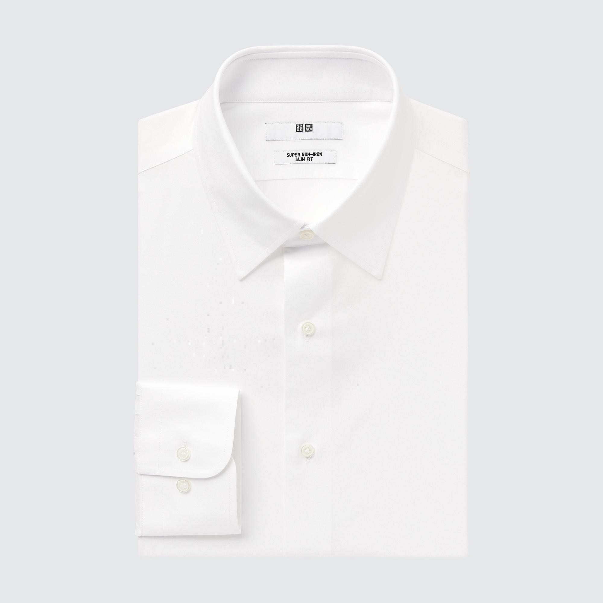 Рубашка мужская UNIQLO 456590COL00 белая L (доставка из-за рубежа)
