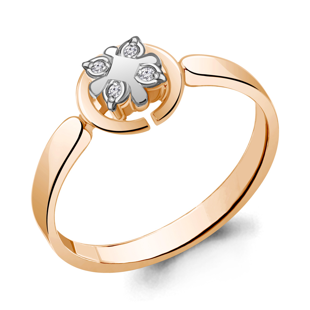 

Кольцо из серебра с бриллиантом Aquamarine Aquamarine 060181_925_з р. 17,5, 060181_925_з