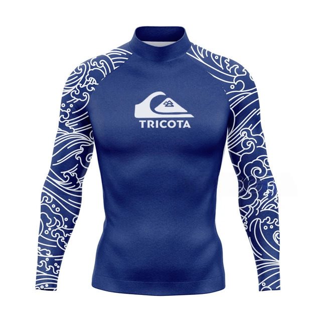 

Лайкра Tricota l/s ss23 color (blue/waves, XXXL), Синий;белый, Trct Lycra
