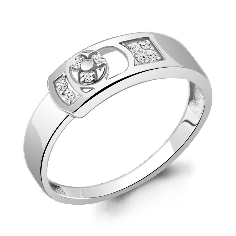 

Кольцо из серебра с бриллиантом Aquamarine Aquamarine 060172_925_р р. 18,5, 060172_925_р