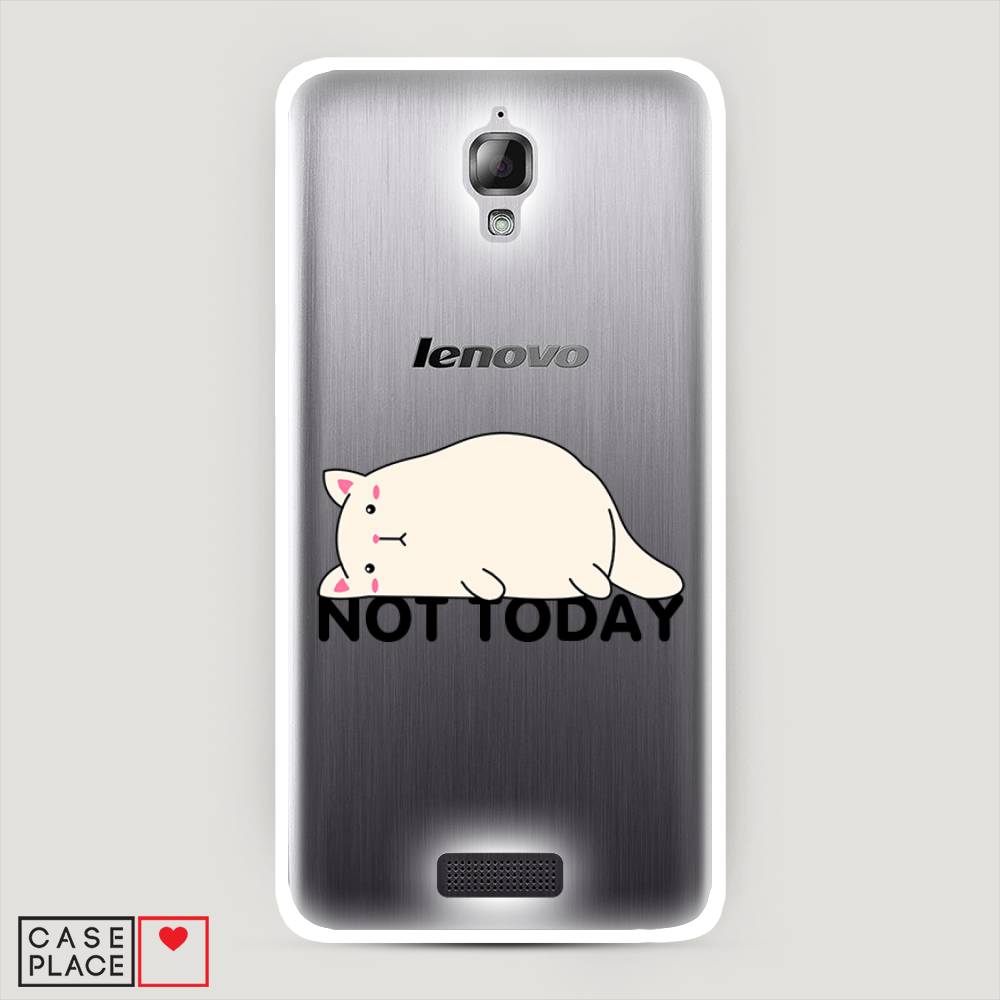 

Чехол на Lenovo S660 "Cat not today", Белый;розовый;черный, 110650-1