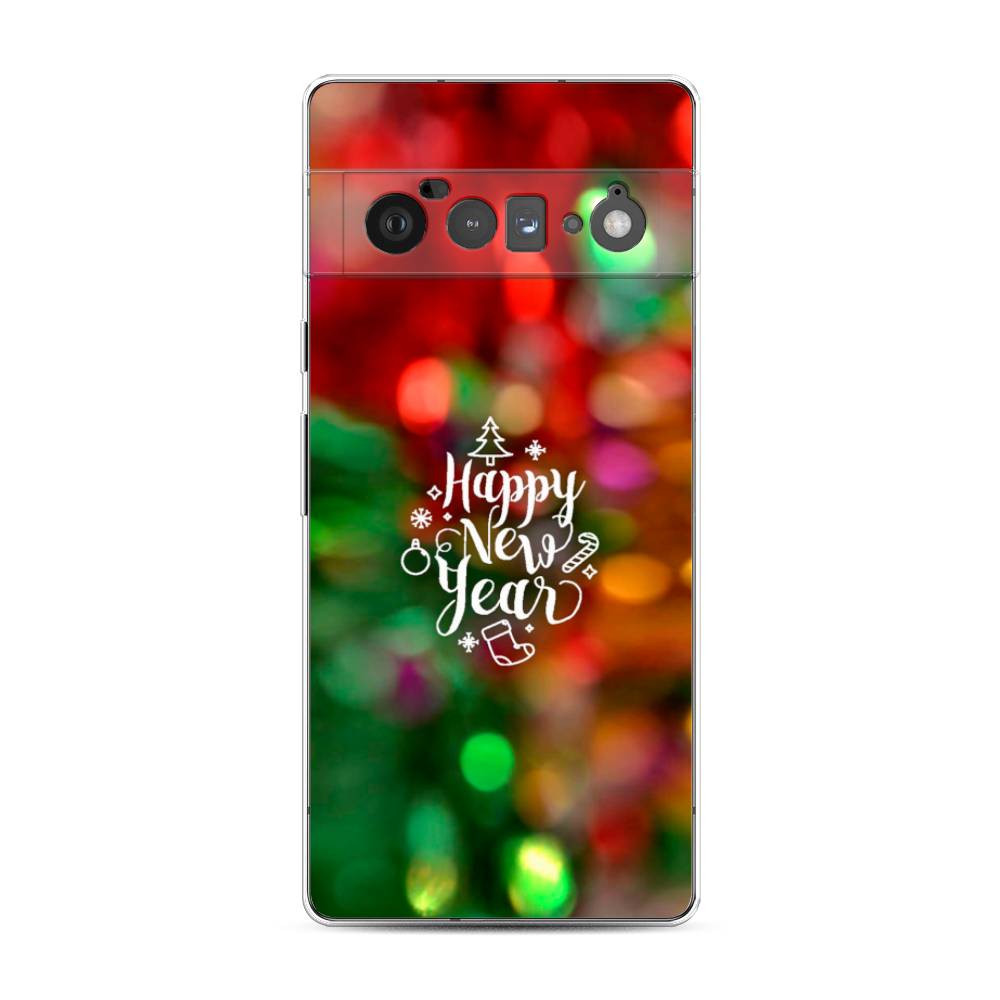 

Чехол для Google Pixel 6 Pro "Новый Год на елке", Зеленый;красный;желтый, 270950-5