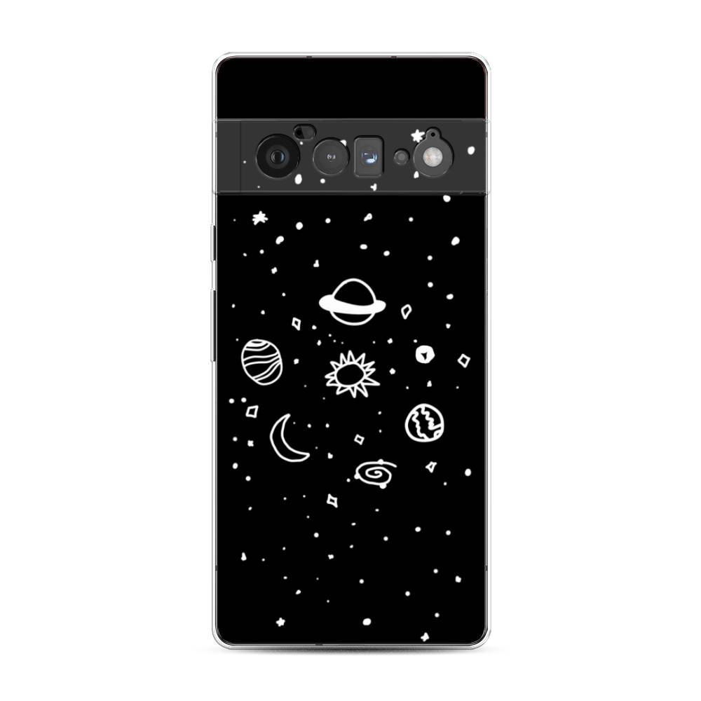 

Чехол для Google Pixel 6 Pro "Дудл солнечной системы", Бежевый;серый, 270950-2
