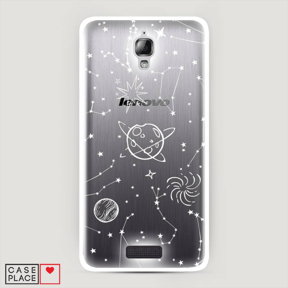 

Чехол на Lenovo S660 "Планеты в космосе", Белый, 110650-2