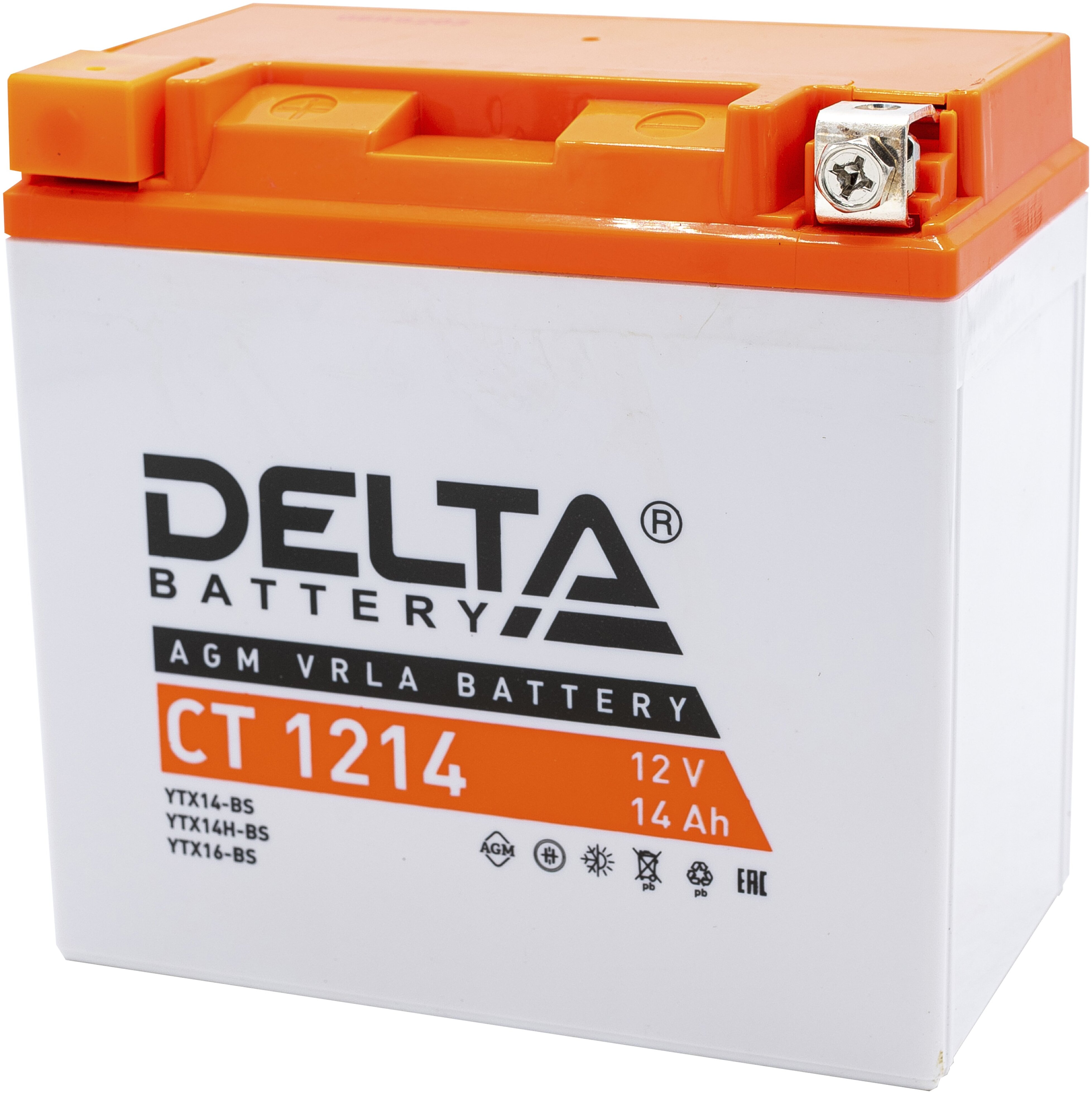 Bs delta. Аккумулятор Delta CT 1216.1. Аккумулятор мотоциклетный Delta CT1216.1 ytx16-BS. Аккумулятор Delta Battery AGM 16 А/Ч прямая l+ 151x88x164 en230 а. Аккумуляторная батарея Delta CT 1212.