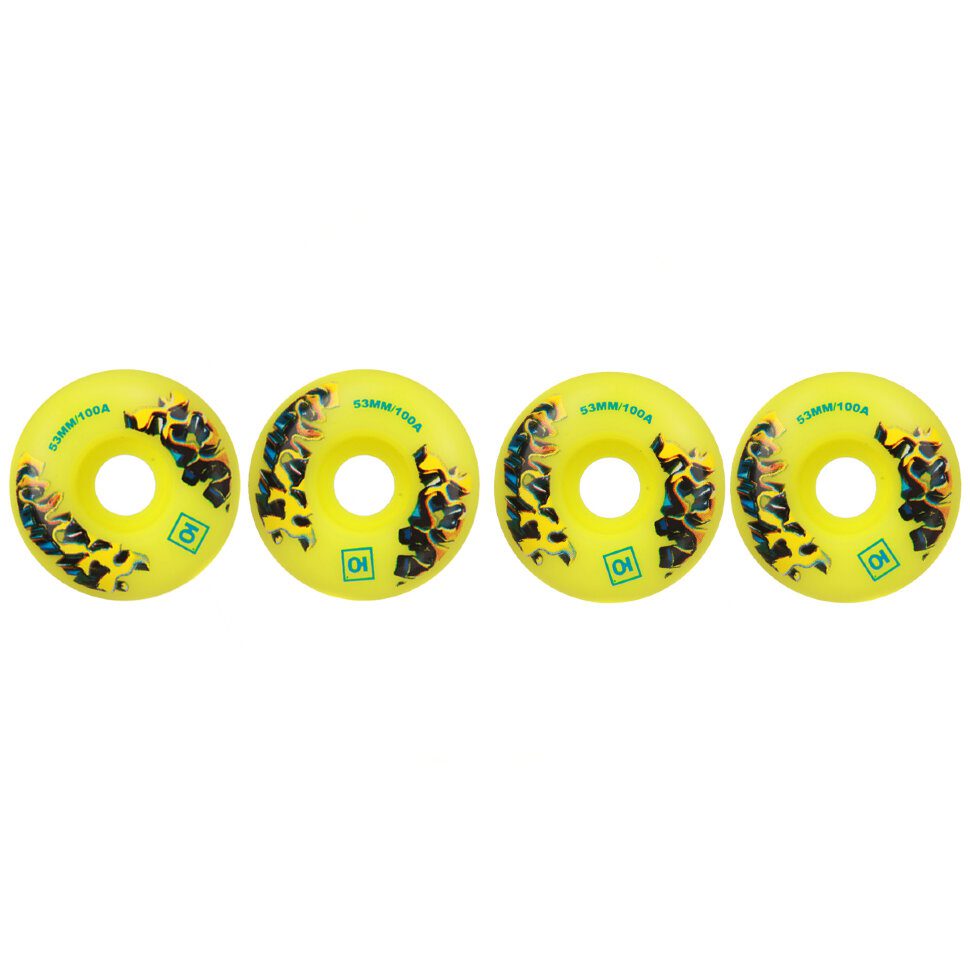 

Комплект колес Union Chrome, 53mm/100a, F4, Желтый, Chrome