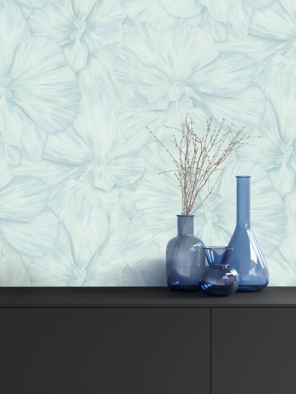

Обои виниловые на флизелиновой основе Ornamy Luna 8075-04, Голубой, 8075