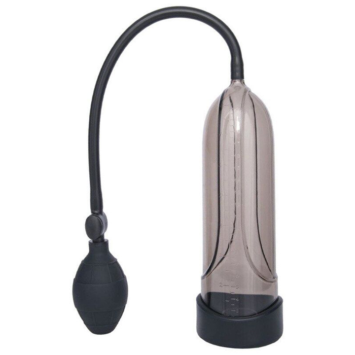 Мужская помпа-массажер с силиконовой вставкой