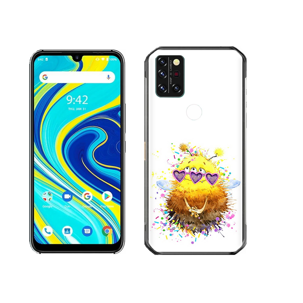 

Чехол MyPads Tocco для Umidigi A7 Pro Пушитый шмель, Прозрачный, Tocco