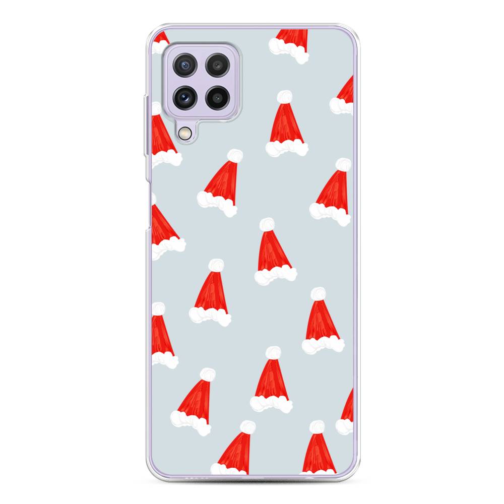 

Чехол для Samsung Galaxy A22/M22/M32 "Новогодние шапочки", Белый;красный;серый, 2103150-5