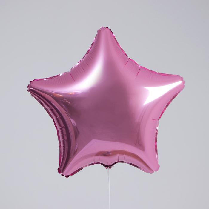 

Шар фольгированный 19", звезда, цвет нежно-розовый (5 шт)
