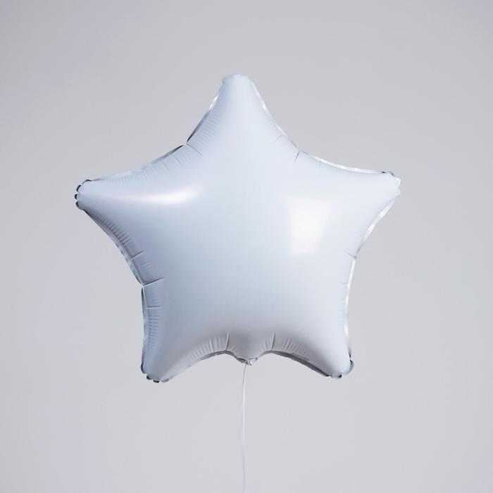 

Шар фольгированный 19", звезда, цвет белый (5 шт)