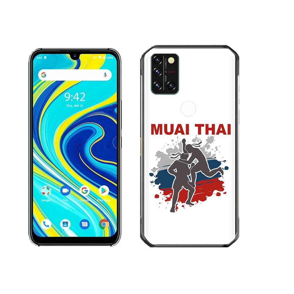 

Чехол MyPads Tocco для Umidigi A7 Pro Муайтай, Прозрачный, Tocco